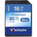 VERBATIM PREMIUM SDHC KARTE 16GB