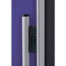 Moderationstafel ECO Filz 120x150cm blau Aluminiumrahmen