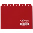 Durable Leitregister A-Z, Kunststoff, DIN A6 quer, rot