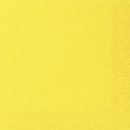 Servietten 3lagig Tissue Uni gelb, 33 x 33 cm, 20 Stück