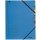 3907 Ordnungsmappe - 7 F&auml;cher, A4, Pendarec-Karton (RC), 430 g/qm, blau