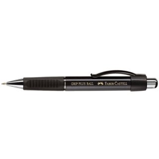 Kugelschreiber GRIP PLUS BALL - 0,5 mm, metallic-schwarz