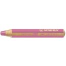 Multitalent-Stift woody 3 in 1, pink/purpurrosa