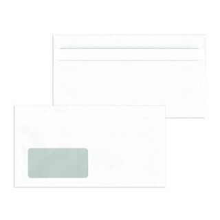 Briefumschlag Kompakt mit Fenster 235 x 125 mm 75g sk weiß