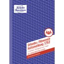 Avery Zweckform® 1753 Urlaubs-/Abwesenheitsmeldung, DIN A5, 10 Stück, weiß, gelb