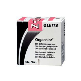 Leitz Orgacolor® Buchstabensignal Z, 250 Stück, rosa