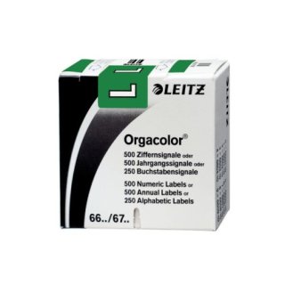Leitz Orgacolor® Buchstabensignal L, 250 Stück, dunkelgrün