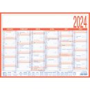 Zettler Tafelkalender - A4 quer, 2-farbig, 1 Jahr / 2 Seiten