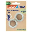 Klebefilm eco & crystal, 10mx19mm, 2 Rollen