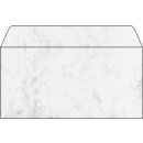 Umschlag, Marmor grau, DIN lang (110x220 mm), 90 g/qm, 50 Umschläge