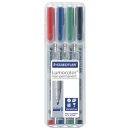 Feinschreiber Universalstift Lumocolor® non-perm., B, STAEDTLER Box mit 4 Farben