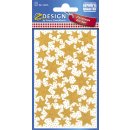 Avery Zweckform® Z-Design 52225, Weihnachtssticker, Sterne, 2 Bogen/86 Sticker