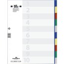 DURABLE Register, PP, blanko, farbiger Verlauf, DIN A4, 230 x 297 mm, 10 Blatt