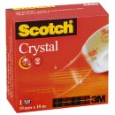 Klebeband Crystal Clear 600, Zellulose Acetat, Bandgröße (L x B): 10 m x 19 mm