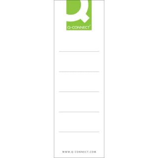 Ordnerrücken-Einsteckschild 50 x 157 mm breit/kurz 20 Stück weiß