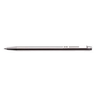 Kugelschreiber Birdie BPS-30SK, F,Edelstahl, Schaft silber, Schreibfarbe schwarz