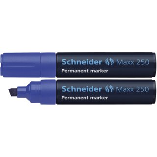 Schneider Permanentmarker Maxx 250, nachf&uuml;llbar, 2+7 mm, blau