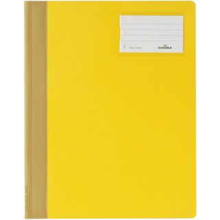 Durable Schnellhefter, Hartfolie, DIN A4 überbreit, gelb
