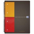 International Notebook - Hardcover, A4+, kariert, 80 Blatt, grau