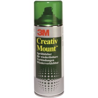 Sprühkleber Creativ Mount(TM), wieder ablösbar, transparenter Auftrag, 400 ml
