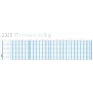 Urlaubsplaner 2025 A4 blau faltbar