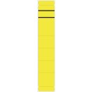 Ordner Rückenschilder - schmal/kurz, 10 Stück, gelb