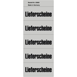 Inhaltsschilder Lieferscheine - Beutel mit 100 St&uuml;ck, grau