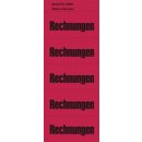 Inhaltsschilder Rechnungen - Beutel mit 100 St&uuml;ck, rot