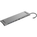 SANDBERG USB-C 10-IN-1 DOCKING STATION SILBER