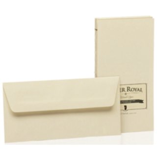 Paper Royal Briefh&uuml;llen - DIN lang mit Seidenfutter, 20 St&uuml;ck, chamois