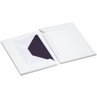 Paper Royal Kartenmappe - DIN A6/C6, wei&szlig;, 8 Karten mit 8 Briefh&uuml;llen