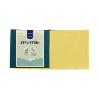 Servietten Zellltuch 33x33cm 1/4 F 250St