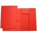 Gummizugmappe A4 rot Pressspan