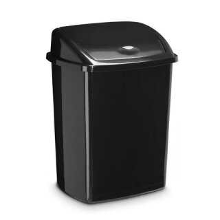 Abfalltrenner +Kippdeckel 50l schwarz