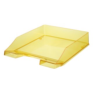 Briefkorb KLASSIK A4, gelb-transparent