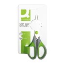 Schere Soft Grip 14cm grau/grün