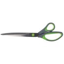 Schere 25,5cm grau/grün Grip