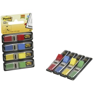 Index Mini Typ 683 - 11,9 x 43,2 mm, Grundfarben: blau, gelb, grün, rot