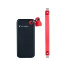 VERBATIM V POCKET SSD 1TB USB 3.2 GEN 2 EXTERN BLACK-RED