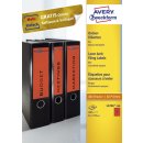 Avery Zweckform® L4766-100 Ordner-Etiketten, 61 x 192 mm, 100 Blatt/400 Etiketten, rot