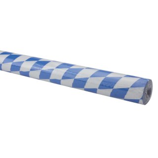 Tischtuchpapier-Rolle - Damast, 1,00 m x 10 m, Raute, blau-weiß