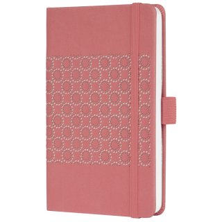 Sigel Modisch Notizbuch Jolie® - ca. A6, liniert, 174 Seiten, salmon pink, Hardcover