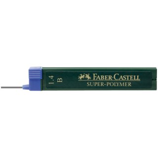 Faber-Castell Feinmine SUPER-POLYMER, St&auml;rke: 1,4 mm, H&auml;rtegrad: B, schwarz