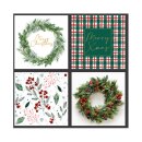 Serviette 33x33cm Xmas 2 Zelltuch