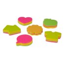 Haftnotizblock Sticky Notes sortiert