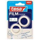 Klebefilm tesafilm 2RL Papier transparent 19mm x10m