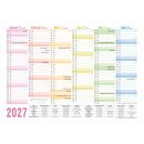 Tischkalender 2027 A5 quer Rainbow