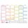 Tischkalender Classic Rainbow 2027, A4 quer, 400g/m², 6M/1S