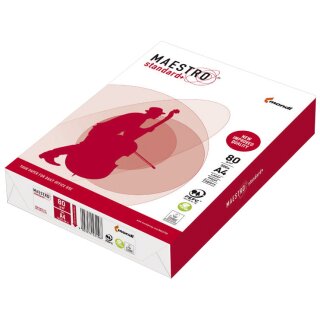 STANDARD+ - A4, 80 g/qm, weiß, 500 Blatt