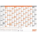 Wandkalender 2027, DIN A1 quer, 120g/m²